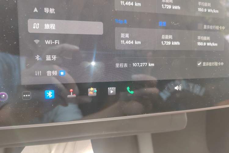 Used Tesla Model Y 2021 Long-Range All-Wheel-Drive Version 3D7 Odometer Close Up