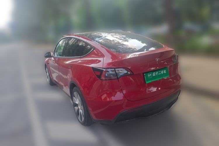 Used Tesla Model Y 2021 Long-Range All-Wheel-Drive Version Rear Left 45 Deg