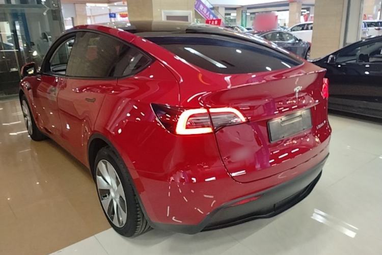 Used Tesla Model Y 2021 Standard Range Rear-Wheel Drive Version Rear Left 45 Deg