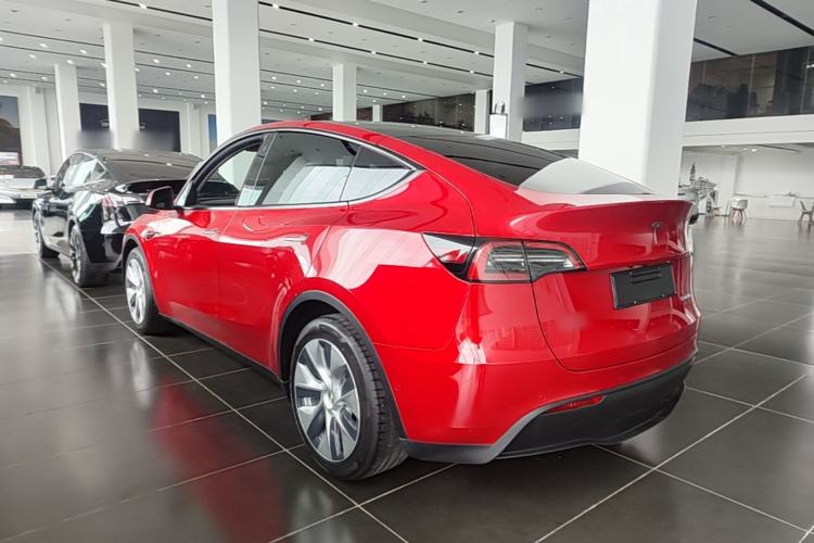 Used Tesla Model Y 2021 Standard Range Rear-Wheel Drive Version Rear Left 45 Deg