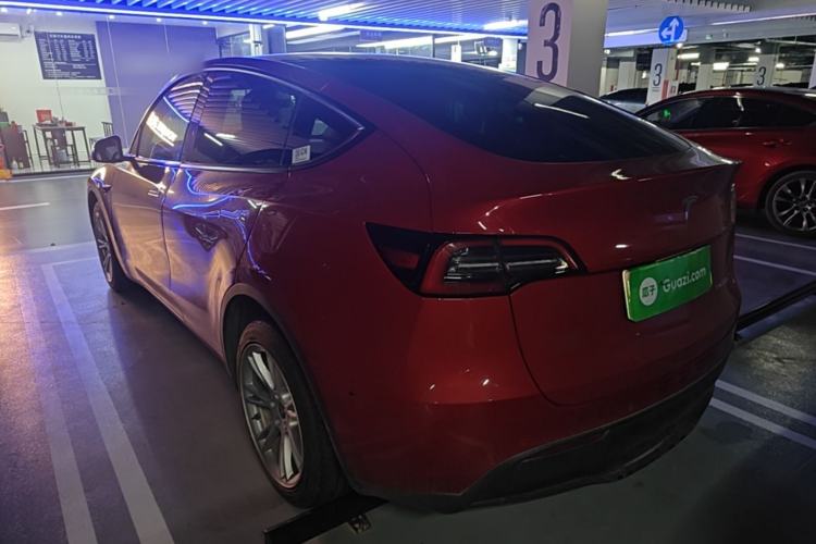Used Tesla Model Y 2021 Long-Range All-Wheel-Drive Version 3D7 Rear Left 45 Deg