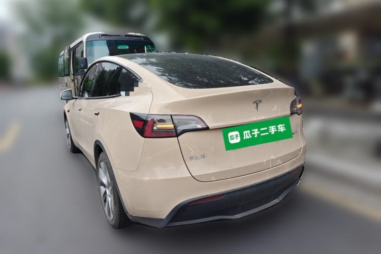 Used Tesla Model Y 2021 Standard Range Rear-Wheel Drive Version Rear Left 45 Deg