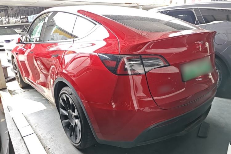 Used Tesla Model Y 2021 Long-Range All-Wheel-Drive Version Rear Left 45 Deg