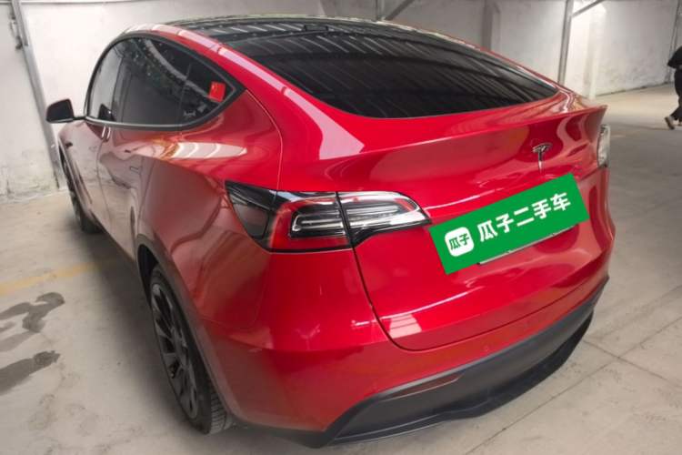 Used Tesla Model Y 2021 Long-Range All-Wheel-Drive Version Rear Left 45 Deg