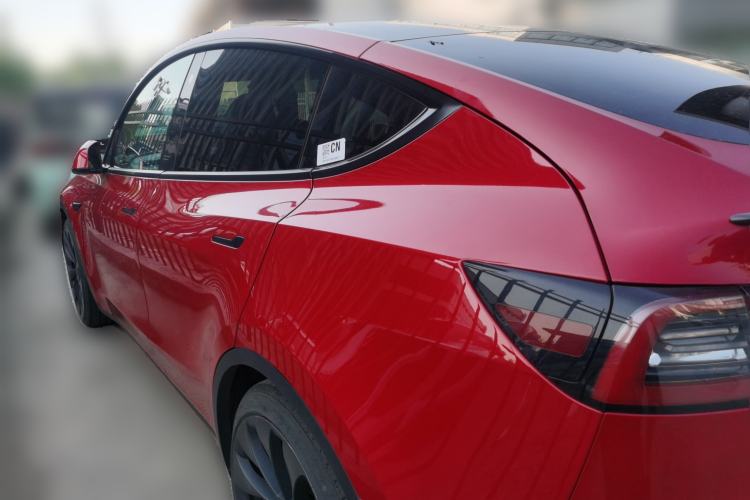Used Tesla Model Y 2021 Performance High-Performance All-Wheel-Drive Version Rear Left 45 Deg