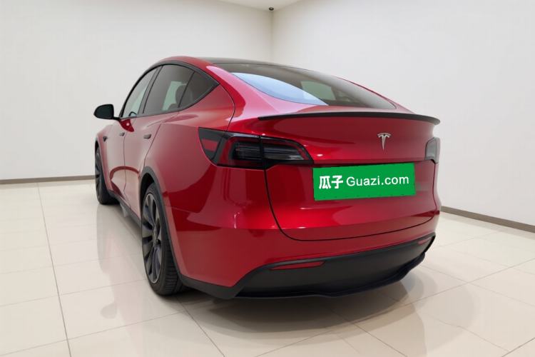 Used Tesla Model Y 2021 Performance High-Performance All-Wheel-Drive Version Rear Left 45 Deg