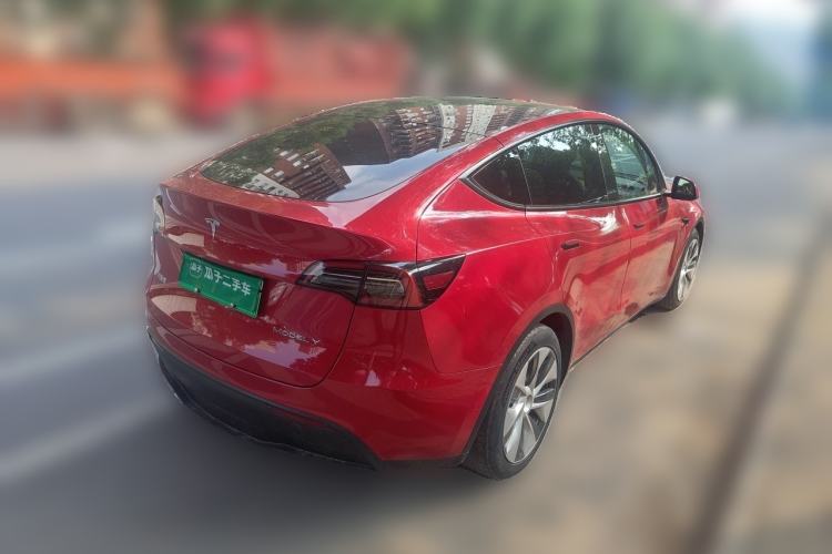 Used Tesla Model Y 2021 Long-Range All-Wheel-Drive Version Rear Right 45 Deg