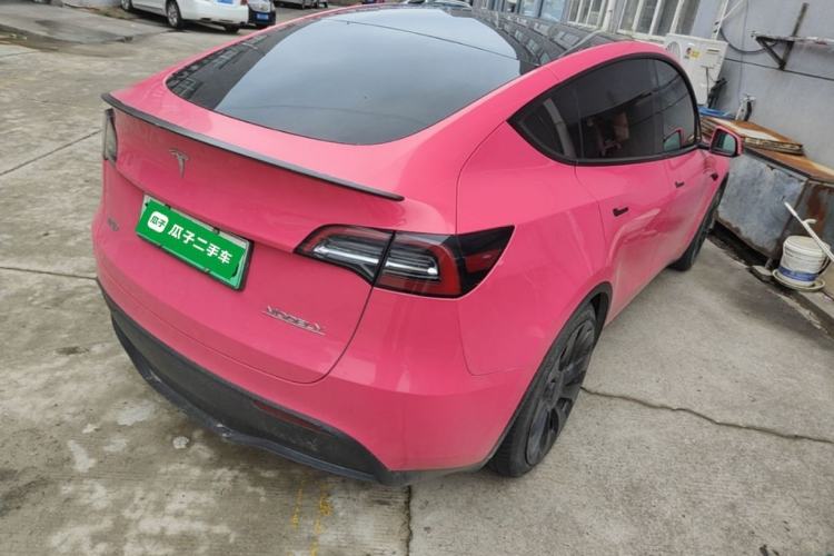 Used Tesla Model Y 2021 Performance High-Performance All-Wheel-Drive Version Rear Right 45 Deg