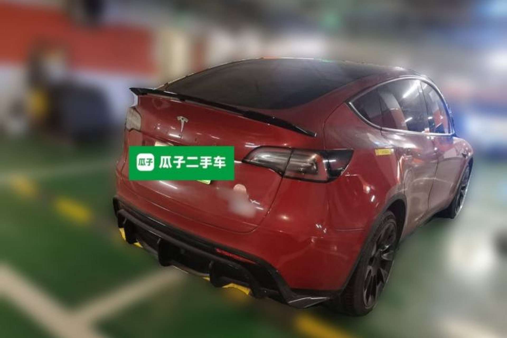 Used Tesla Model Y 2021 Long-Range All-Wheel-Drive Version 3D7 Rear Right 45 Deg