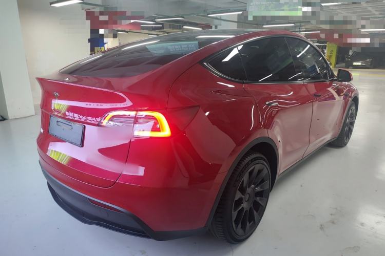 Used Tesla Model Y 2021 Revised Version 2 Long-Range All-Wheel-Drive Edition Rear Right 45 Deg