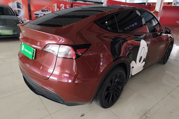 Used Tesla Model Y 2021 Standard Range Rear-Wheel Drive Version Rear Right 45 Deg