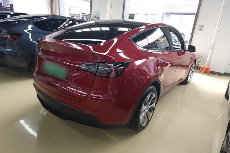 Used Tesla Model Y 2021 Standard Range Rear-Wheel Drive Version Rear Right 45 Deg