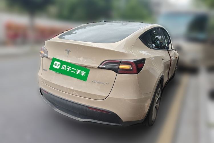 Used Tesla Model Y 2021 Standard Range Rear-Wheel Drive Version Rear Right 45 Deg
