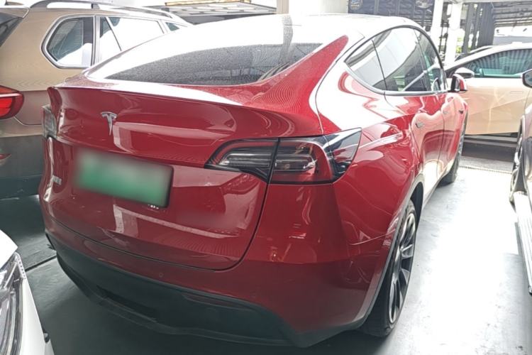 Used Tesla Model Y 2021 Long-Range All-Wheel-Drive Version Rear Right 45 Deg