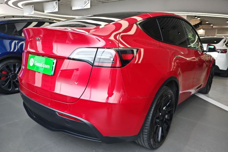 Used Tesla Model Y 2021 Long-Range All-Wheel-Drive Version Rear Right 45 Deg