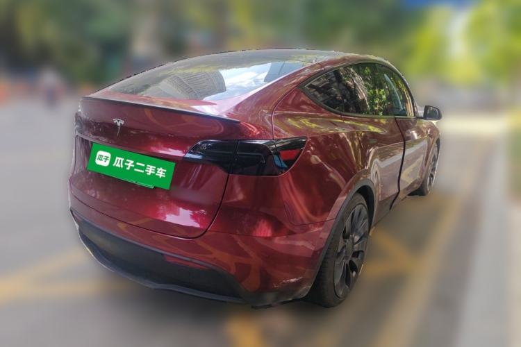 Used Tesla Model Y 2021 Performance High-Performance All-Wheel-Drive Version Rear Right 45 Deg