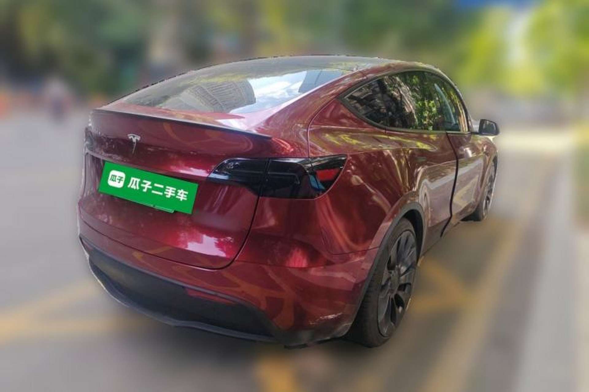 Used Tesla Model Y 2021 Performance High-Performance All-Wheel-Drive Version Rear Right 45 Deg