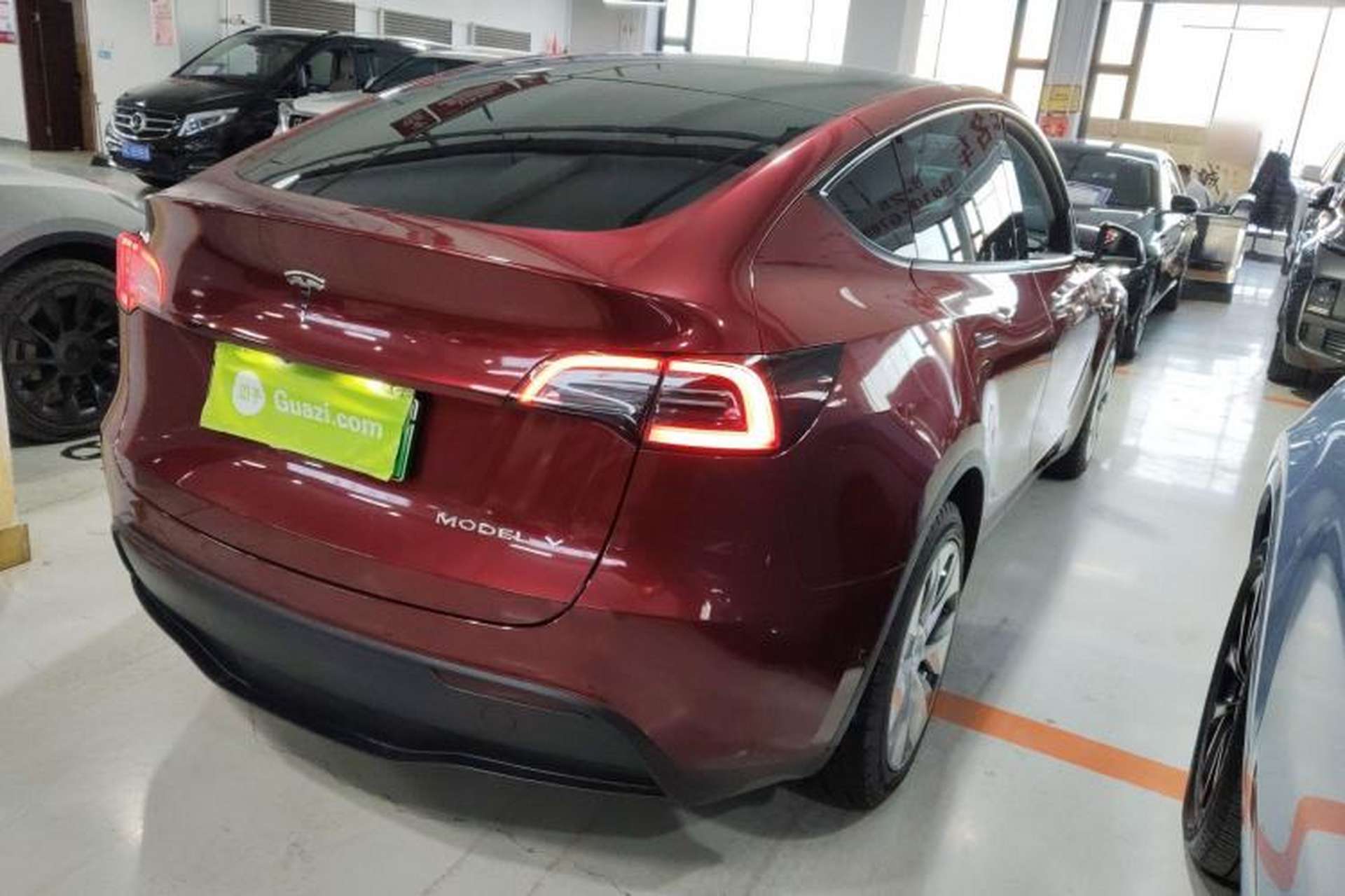 Used Tesla Model Y 2021 Long-Range All-Wheel-Drive Version Rear Right 45 Deg