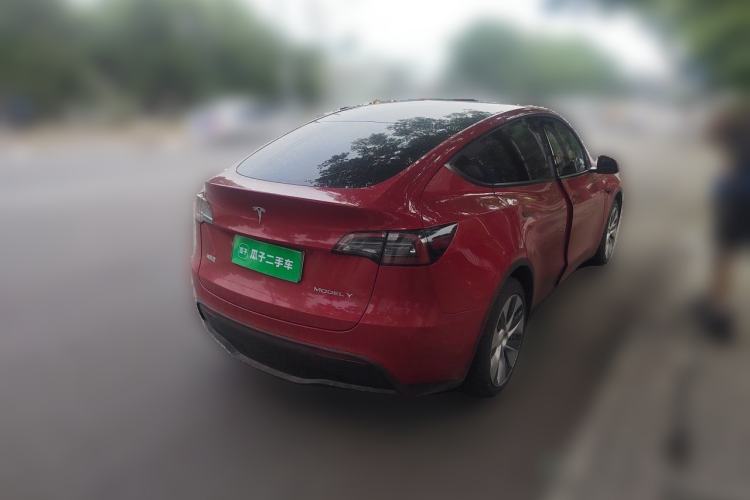 Used Tesla Model Y 2021 Long-Range All-Wheel-Drive Version 3D7 Rear Right 45 Deg