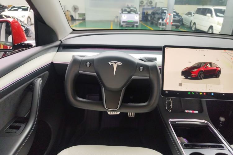 Used Tesla Model Y 2021 Performance High-Performance All-Wheel-Drive Version Steering Wheel
