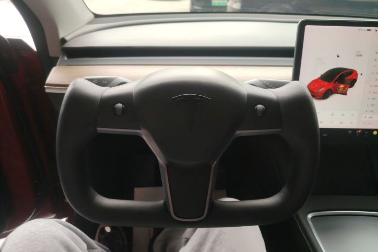 Used Tesla Model Y 2021 Long-Range All-Wheel-Drive Version Steering Wheel
