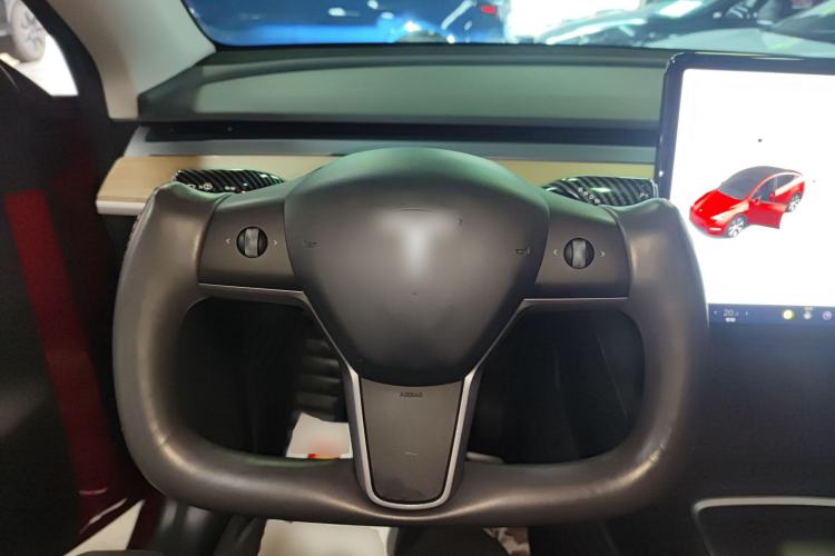 Used Tesla Model Y 2021 Standard Range Rear-Wheel Drive Version Steering Wheel