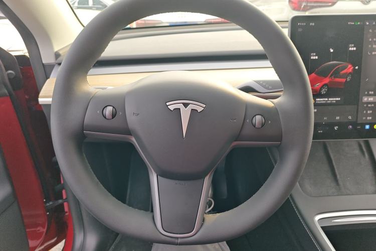 Used Tesla Model Y 2021 Standard Range Rear-Wheel Drive Version Steering Wheel