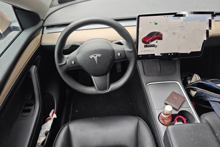 Used Tesla Model Y 2021 Standard Range Rear-Wheel Drive Version Steering Wheel
