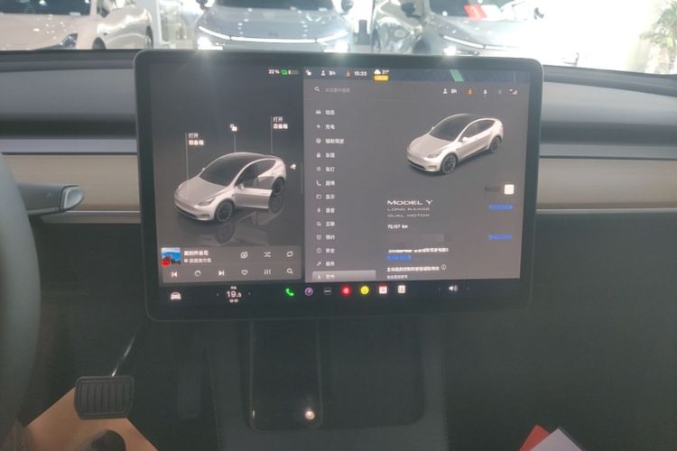 Used Tesla Model Y 2021 Revised Version 2 Long-Range All-Wheel-Drive Edition Audio And AC Panel
