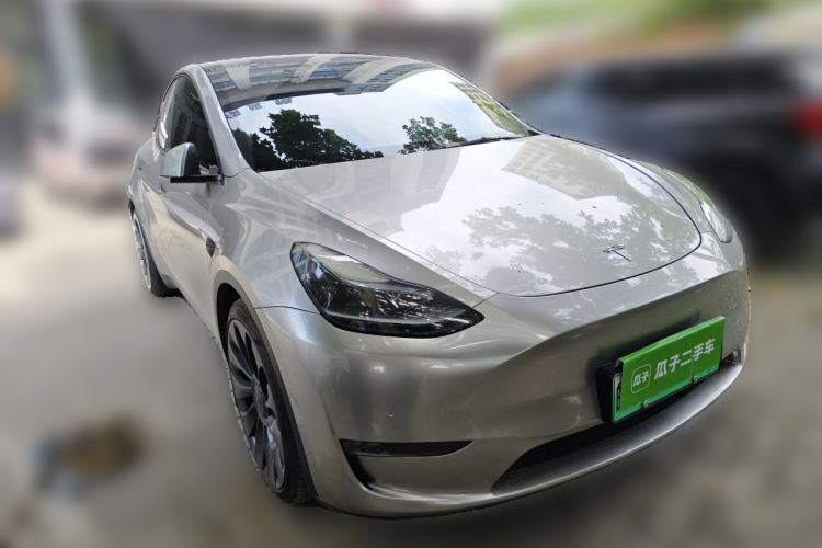 Used Tesla Model Y 2021 Performance High-Performance All-Wheel-Drive Version Front Right 45 Deg