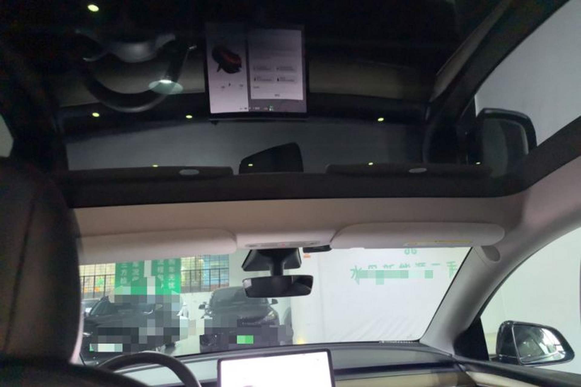 Used Tesla Model Y 2021 Long-Range All-Wheel-Drive Version 3D7 Headliner