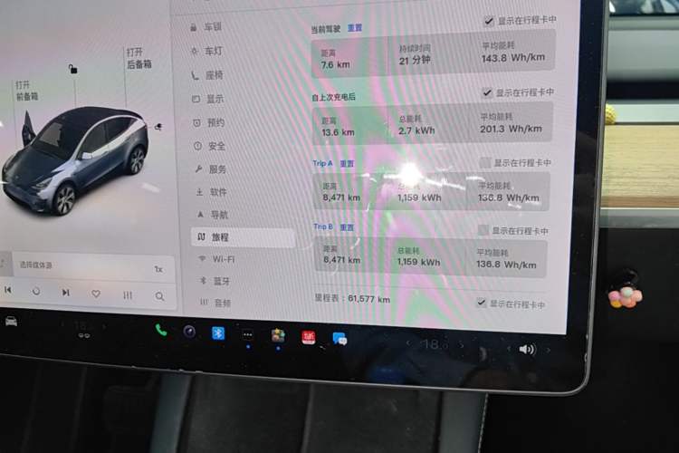 Used Tesla Model Y 2021 Standard Range Rear-Wheel Drive Version Instrument Cluster