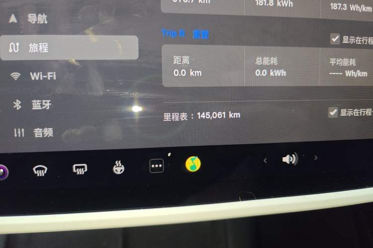 Used Tesla Model Y 2021 Standard Range Rear-Wheel Drive Version Odometer Close Up
