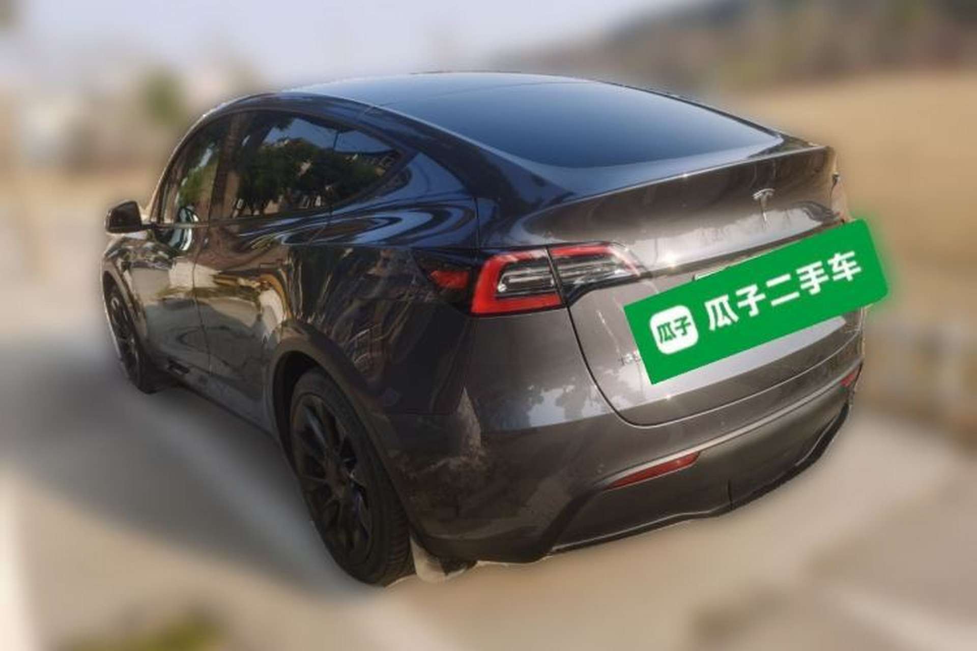 Used Tesla Model Y 2021 Long-Range All-Wheel-Drive Version Rear Left 45 Deg