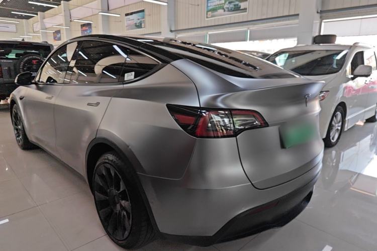 Used Tesla Model Y 2021 Standard Range Rear-Wheel Drive Version Rear Left 45 Deg