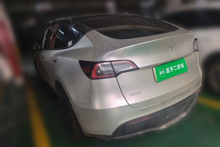 Used Tesla Model Y 2021 Standard Range Rear-Wheel Drive Version Rear Left 45 Deg