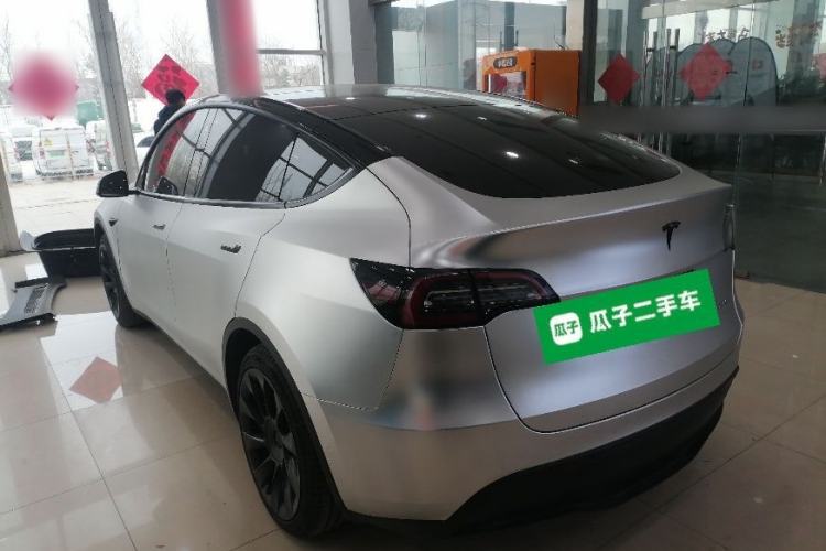 Used Tesla Model Y 2021 Standard Range Rear-Wheel Drive Version Rear Left 45 Deg