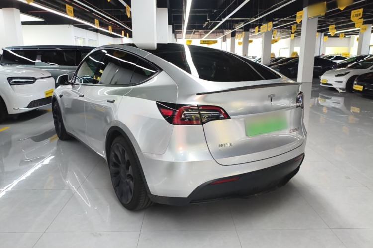 Used Tesla Model Y 2021 Performance High-Performance All-Wheel-Drive Version Rear Left 45 Deg