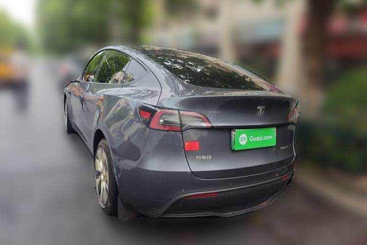 Used Tesla Model Y 2021 Standard Range Rear-Wheel Drive Version Rear Left 45 Deg