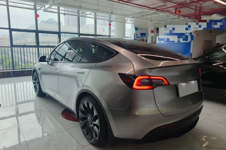 Used Tesla Model Y 2021 Performance High-Performance All-Wheel-Drive Version Rear Left 45 Deg