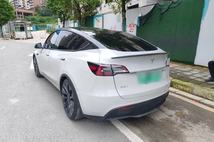 Used Tesla Model Y 2021 Performance High-Performance All-Wheel-Drive Version Rear Left 45 Deg