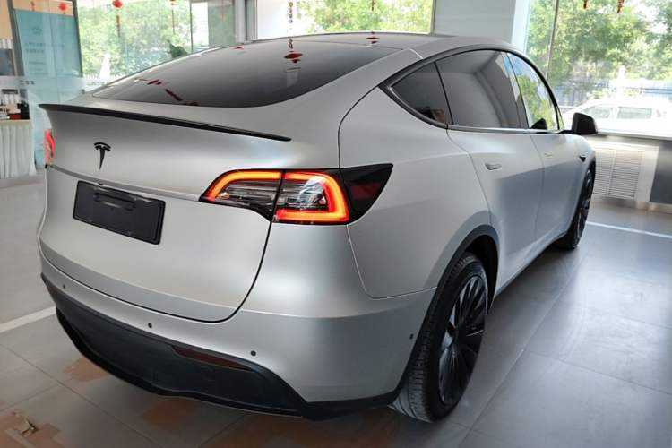 Used Tesla Model Y 2021 Long-Range All-Wheel-Drive Version 3D7 Rear Right 45 Deg