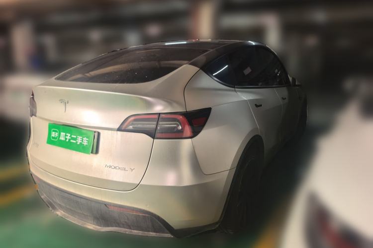 Used Tesla Model Y 2021 Standard Range Rear-Wheel Drive Version Rear Right 45 Deg