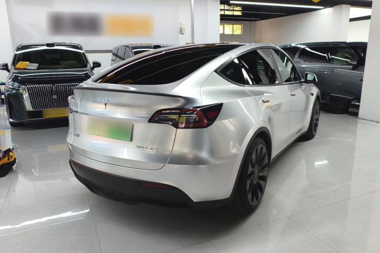 Used Tesla Model Y 2021 Performance High-Performance All-Wheel-Drive Version Rear Right 45 Deg