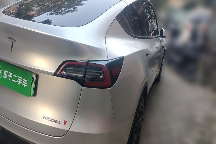 Used Tesla Model Y 2021 Long-Range All-Wheel-Drive Version 3D7 Rear Right 45 Deg