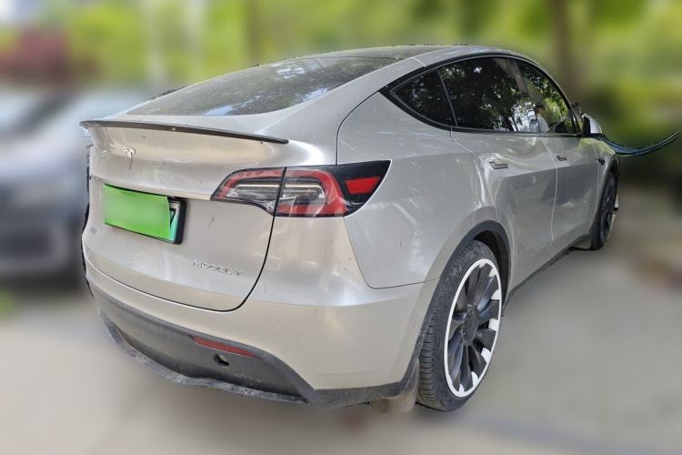 Used Tesla Model Y 2021 Performance High-Performance All-Wheel-Drive Version Rear Right 45 Deg