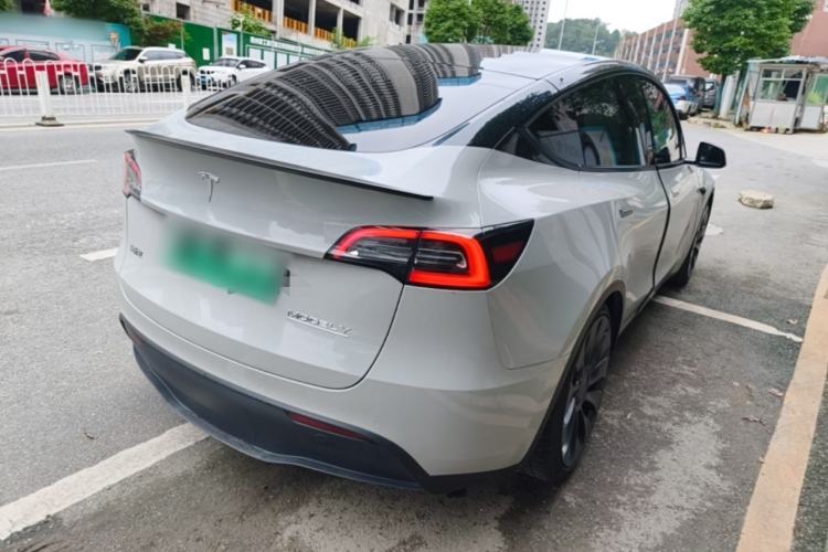 Used Tesla Model Y 2021 Performance High-Performance All-Wheel-Drive Version Rear Right 45 Deg