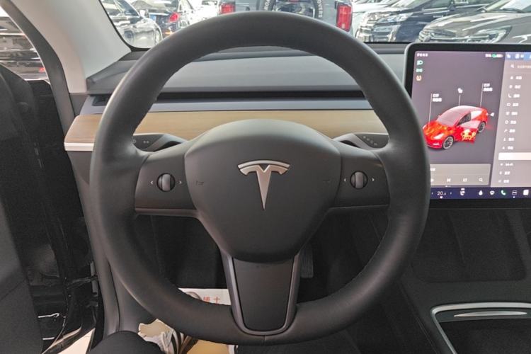 Used Tesla Model Y 2021 Standard Range Rear-Wheel Drive Version Steering Wheel