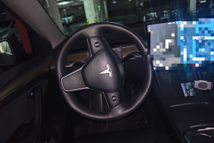 Used Tesla Model Y 2021 Standard Range Rear-Wheel Drive Version Steering Wheel