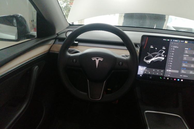 Used Tesla Model Y 2021 Standard Range Rear-Wheel Drive Version Steering Wheel